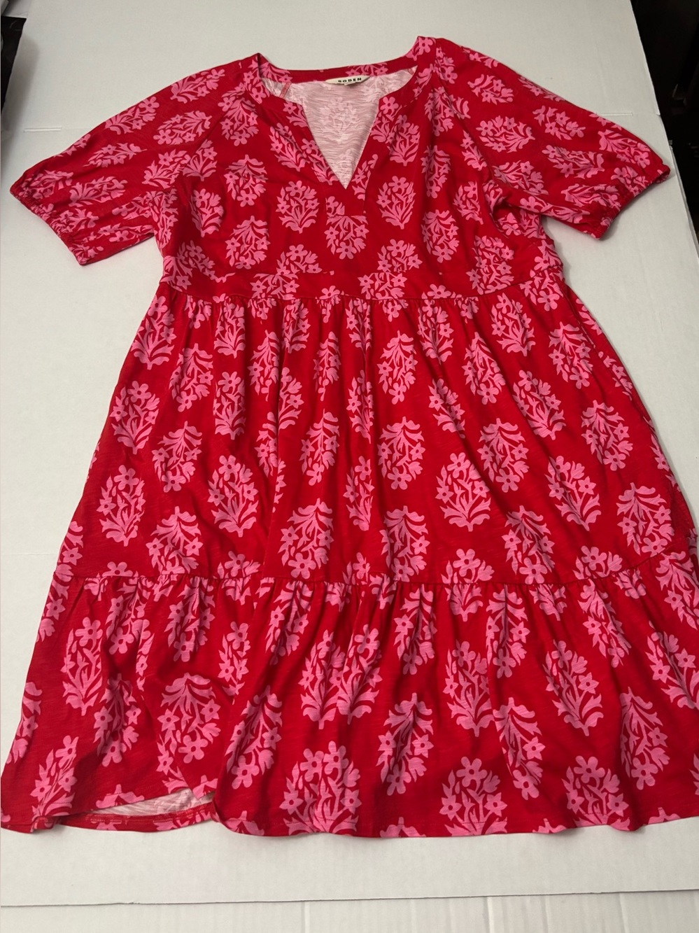 Boden  Piper Short Jersey Dress Size 16-18R  XL - Picture 2 of 10